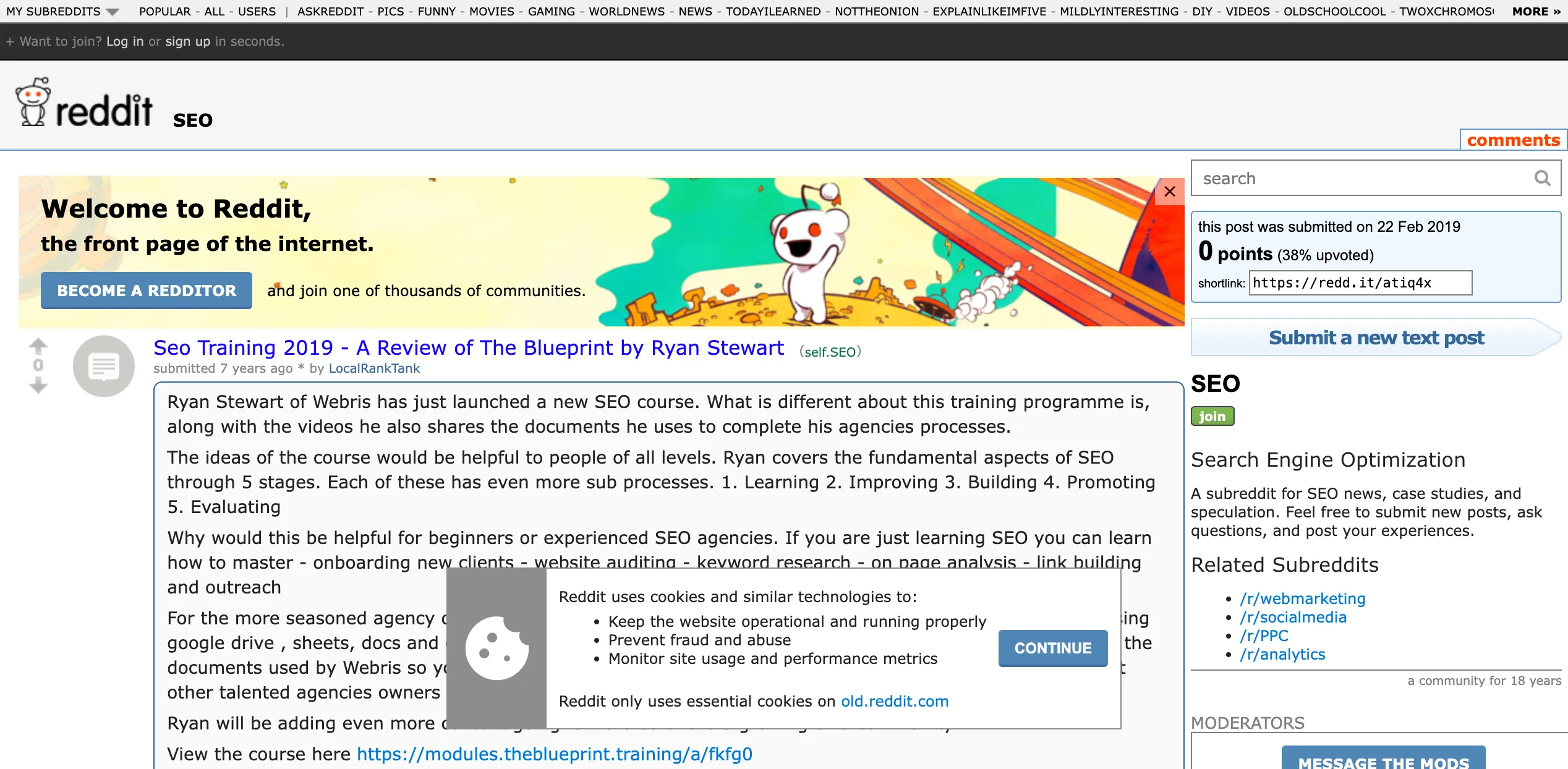 A public review of The Blueprint Training